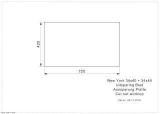 New York 34x40 34x40 Inset Cut Out